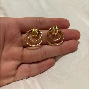 vintage gold drop earrings